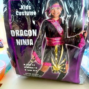 Girls Dragon Ninja costume
